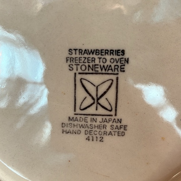 Sears Roebuck Vintage “Strawberries” Salad Plates set-of-8 - Picture 5 of 5